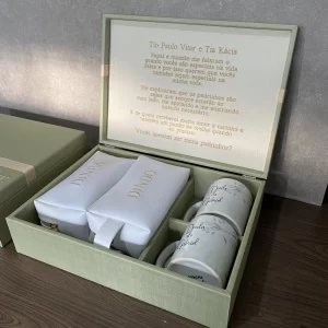 Caixa Personalizada Padrinhos Luxo  CX TD 001