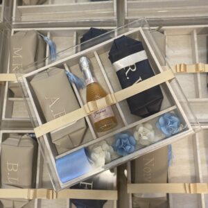 Caixa Tampa Alta Personalizada para Padrinhos/Noivos - CX TA 003