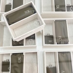 Caixa de Acrílico Tampa Baixa Personalizada para Padrinhos/Noivos - CX TB 021