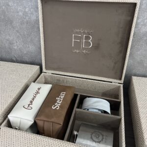 Caixa Personalizada Artesanal para Padrinhos/Noivos - CX TD 022
