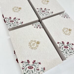 Caixa Personalizada Artesanal com Estampa Floral - CX TD 012