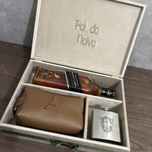 Caixa Personalizada Artesanal para Padrinhos/Pais dos Noivos - CX TD 021