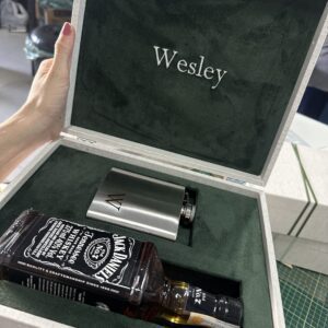 Caixa Personalizada Artesanal para Padrinhos/Noivos - CX TD 046