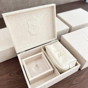 Caixa Personalizada Artesanal para Noivos/Padrinhos/Madrinhas - CX TD 052