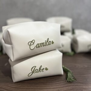 Necessaire Box Personalizada com Iniciais Bordadas TAMANHO G - NCBOX G 05