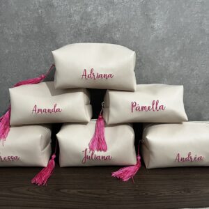 Necessaire Box Personalizada com Iniciais Bordadas TAMANHO G - NCBOX G 12