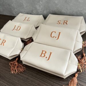 Necessaire Box Personalizada com Iniciais Bordadas TAMANHO MAY G – NCBOX MAY 03