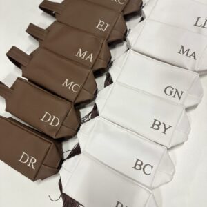 Necessaire Box Personalizada com Iniciais Bordadas TAMANHO MAY G – NCBOX MAY 09