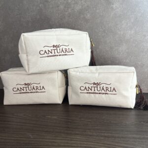 Necessaire Box Personalizada com Iniciais Bordadas TAMANHO MAY G – NCBOX MAY 20
