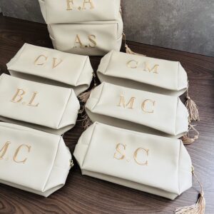 Necessaire Box Personalizada com Iniciais Bordadas TAMANHO MAY G – NCBOX MAY 23